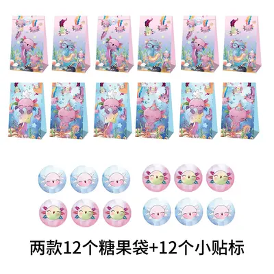 Cross-border New Salamander Candy Bag Themed Decoration for Kids and Adults Birthday Party Decoration Birthday Party Supplies