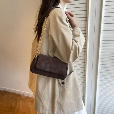 2026 Winter Women's Small Square Bag Single-Shoulder Crossbody Niche Design - 3