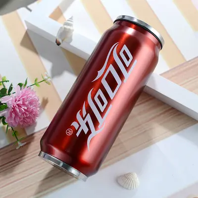 Cola-Dosen-Thermobecher aus 304er Edelstahl mit Trinkhalm - 7