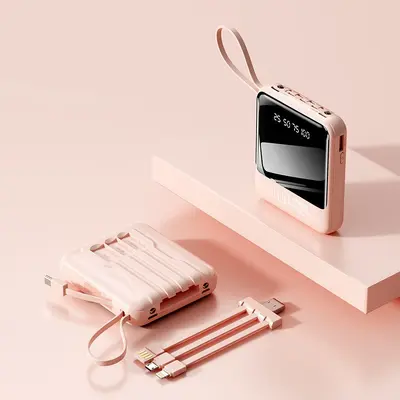 Cross-Border Mini Power Bank 20000mAh with Built-in Cable, Portable Mobile Charger, Corporate Gift with Custom Logo - 9