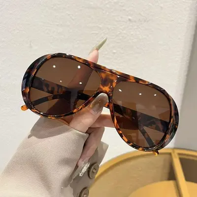 Minimalist Oversized Retro Sunglasses Unisex Light Luxury Style - 7