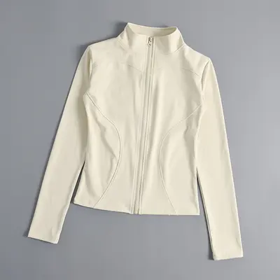 Damen-Fitnessjacke, schlank geschnitten, schnelltrocknend, mit Sonnenschutz, langärmlig - 9