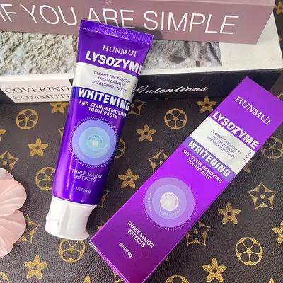 Lysozyme Whitening Toothpaste, Removes Yellowing and Bad Breath - 7