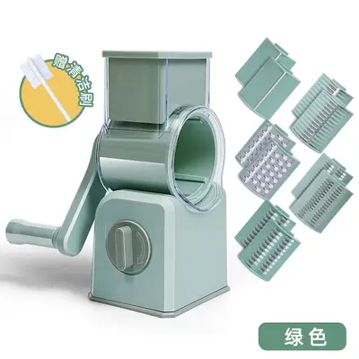 Rotary Vegetable Slicer Potato Shredder Hand Crank Manual - 9