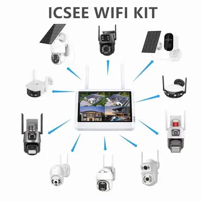 Drahtlos NVR WiFi Set mit Display Videorecorder-System - 2