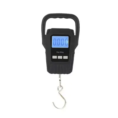 Taşınabilir Ev Elektronik Tartısı Kompakt Elektronik El Tartısı Balık Tutma Tartısı Arka Işık Göstergeli Kanca Tartısı 50kg Bagaj Tartısı - 7