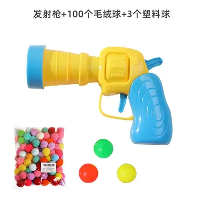 Cat Toy Plush Ball Launcher Set - 6