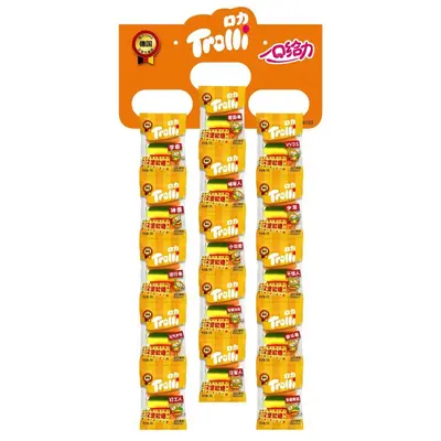 Troli Kouli Hamburger Şeker, 9g x 60 Paket, Meyve Aromalı Dolgulu