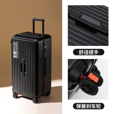Ultraleichter, großvolumiger Trolleykoffer 28 Zoll Trolley mit Stoßschutz, multifunktionaler 24 Zoll PC-Koffer, Lederkoffer, Zahlenkombinationskoffer - 9