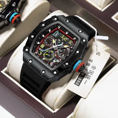 Mechanical men's watch with luminous calendar