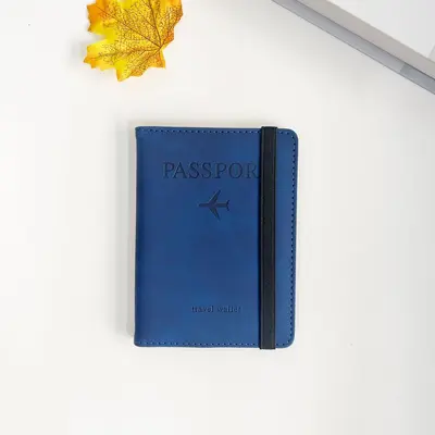 Sınır ötesi PU deri kartlık pasaportluk RFID pasaport çantası kılıfı Seyahat cüzdanı çok fonksiyonlu belge çantası toptan - 7