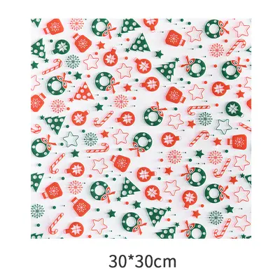 Christmas Grease-Proof Burger Paper - 7