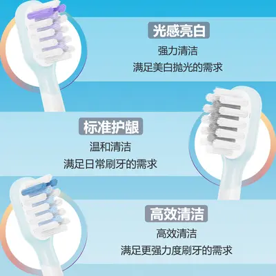 Aiboni S7 electric toothbrush head replacement, soft bristles