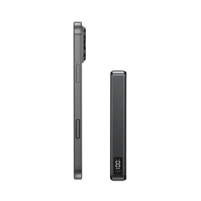 Qi2.2 Sertifikalı Manyetik Kablosuz Powerbank 25W Hızlı Şarj 45W Çıkış Pil Göstergeli Kablosuz Taşınabilir Güç Kaynağı