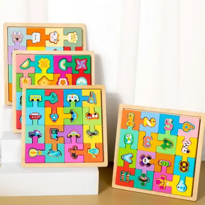 Cross-border Tetris Building Blocks Boys Girls Children Intelligence Brain Development Kids Toys Puzzle Matching