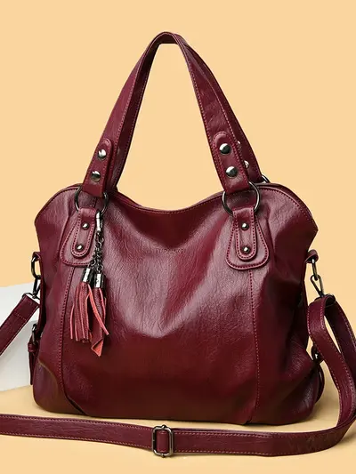Women's Tassel Shoulder Bag, Large Capacity, Autumn Style - 5