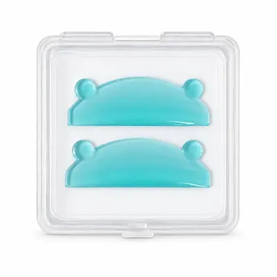 Glue-Free Self-Adhesive Eyelash Lift Silicone Pads, Bear Head Design - 10