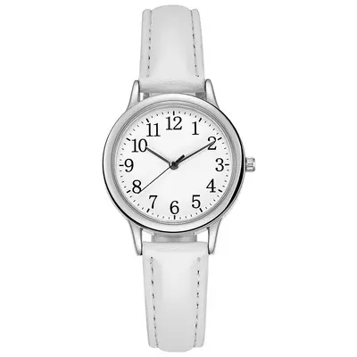 Women's Quartz Watch with Compact Leather Strap - 7