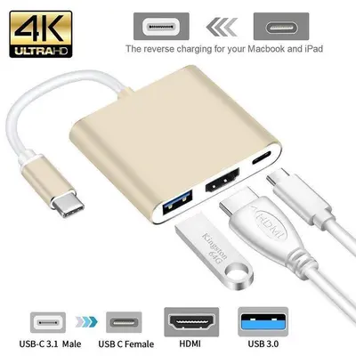 Type-C 3-in-1 docking station switch gaming console mobile phone computer HDMI multifunction USB hub converter
