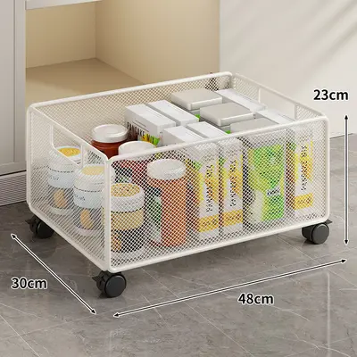 Lavabo altı çekmeli raf, çift katmanlı, ultra derin sepet - 10