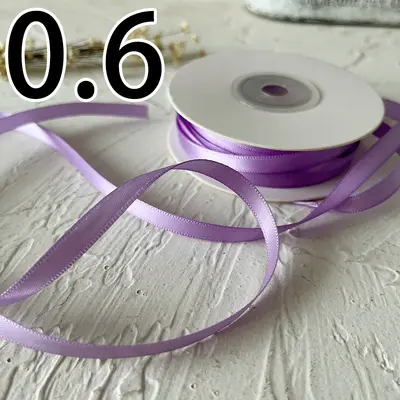 0.6 Width Satin Ribbon for Handmade and DIY Crafts - 12