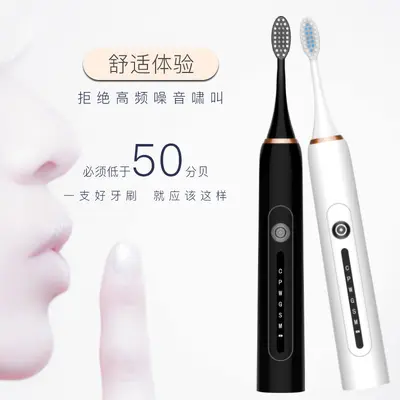 Sonic Electric Toothbrush Rechargeable Couple Set