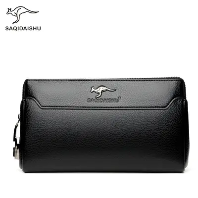 Sachi Kangaroo Men's Clutch Bag with Combination Lock, Soft PU