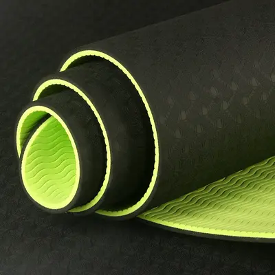 TPE-Yogamatte 8mm, zweifarbig, 183x61 cm - 3