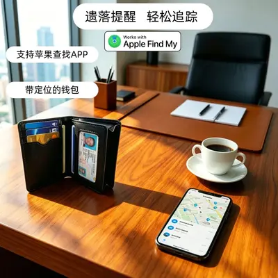 Cross-Border New Wallet Locator Air Tag Tracker for Documents, Cards and Card Holder Anti-Loss Device Find My Tracker