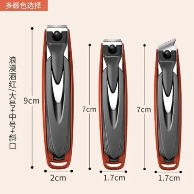 Stainless steel nail scissors set, angled - 9