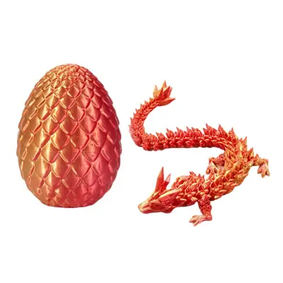 3D Printed Dragon Egg and Shenlong Set, Gemstone Dragon Figurine - 8