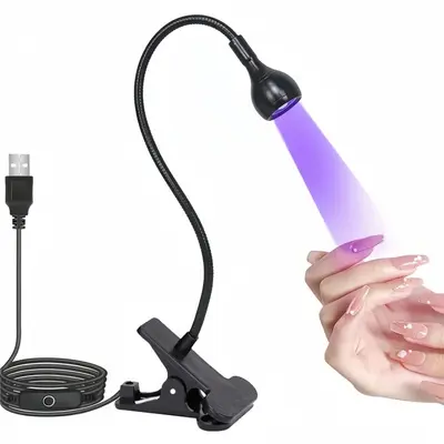 Gooseneck UV Nail Lamp Purple Light Phototherapy Nail Lamp Quick Drying Non-Yellowing LED Nail Curing Lamp - 7