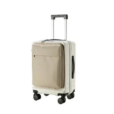 Ultra-Lightweight Front-Opening Carry-On Suitcase with Combination Lock - 5