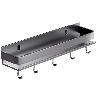 Kitchen storage rack spice rack carbon steel wall-mounted spice rack without drilling kitchen knife holder
