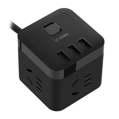 Bull USB Rubik Küp Çok Delikli Soket Toptan Küçük Rubik Küp Soket Akıllı Çok Fonksiyonlu Hızlı Şarj Rubik Küp Soket Kablosuz