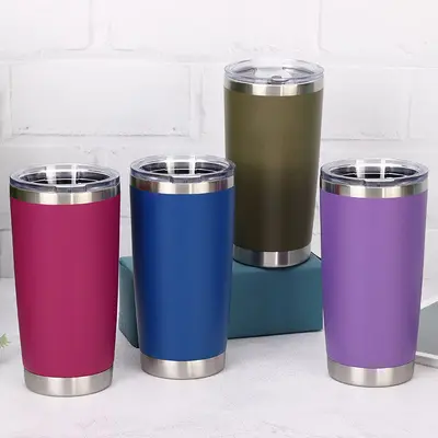 Vakumlu Paslanmaz Çelik Araba Bardağı, 20oz, Yalıtımlı, Buz Bardağı - 3