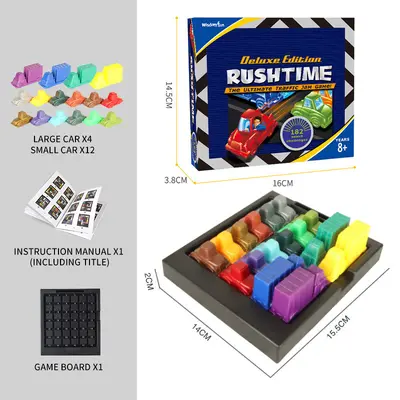 Children's Car Unloading Puzzle Parking Lot Logic Toy - 8