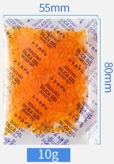 Cobalt-Free Color-Changing Orange Silica Gel Desiccant for Nuts and Pet Food - 11