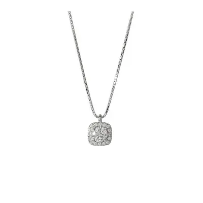 999 Silver Square Sugar Necklace Women Lightweight Luxury - 6