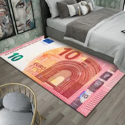 Длинный ковёр для спальни в стиле Dollar, легкий в уходе и износостойкий - 9