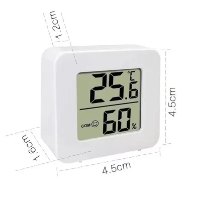 Mini Digital Thermo-Hygrometer High Precision for Baby Room - 4