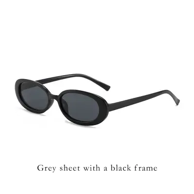 3-Pack Oval Frame Sunglasses for Women, Retro Style - 9