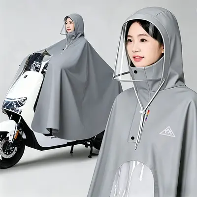 Raincoat for electric bikes and motorcycles, adult - 11