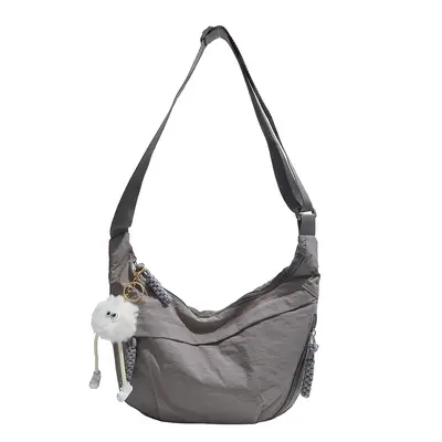 Damen Nylon Crossbody Handytasche, vielseitige Dumpling-Form - 12