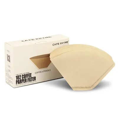 V60 Coffee Filter Paper, Raw Wood Pulp, Thickened