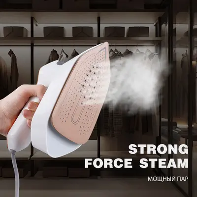 Mini Portable Steam Iron for Home and Travel, Rotating Head