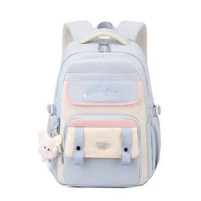Preppy Style Backpack for Women, Lightweight Korean Design, Large Capacity - 7