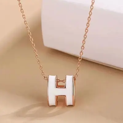 H harfli kolye, gümüş, kadın tasarımı, hypoalerjenik