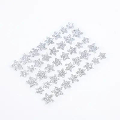 Cross-border bestselling colorful glitter acne patches, 40 pieces, glitter stars, dazzling laser makeup, PE acne concealer patches. - 8
