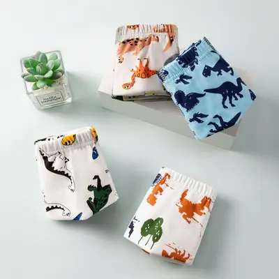 Erkek Çocuk İç Çamaşırı İnce Model %100 Pamuklu Boxer Külot - 10